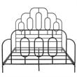 Safavieh Paloma Queen Metal Bed in Black