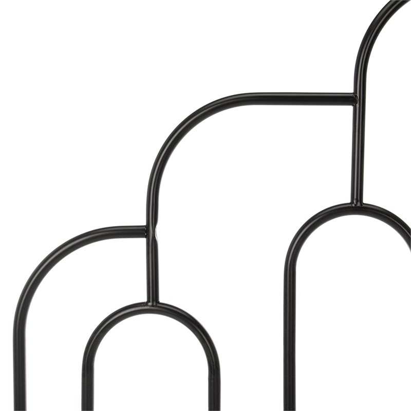 Safavieh Paloma Queen Metal Bed in Black