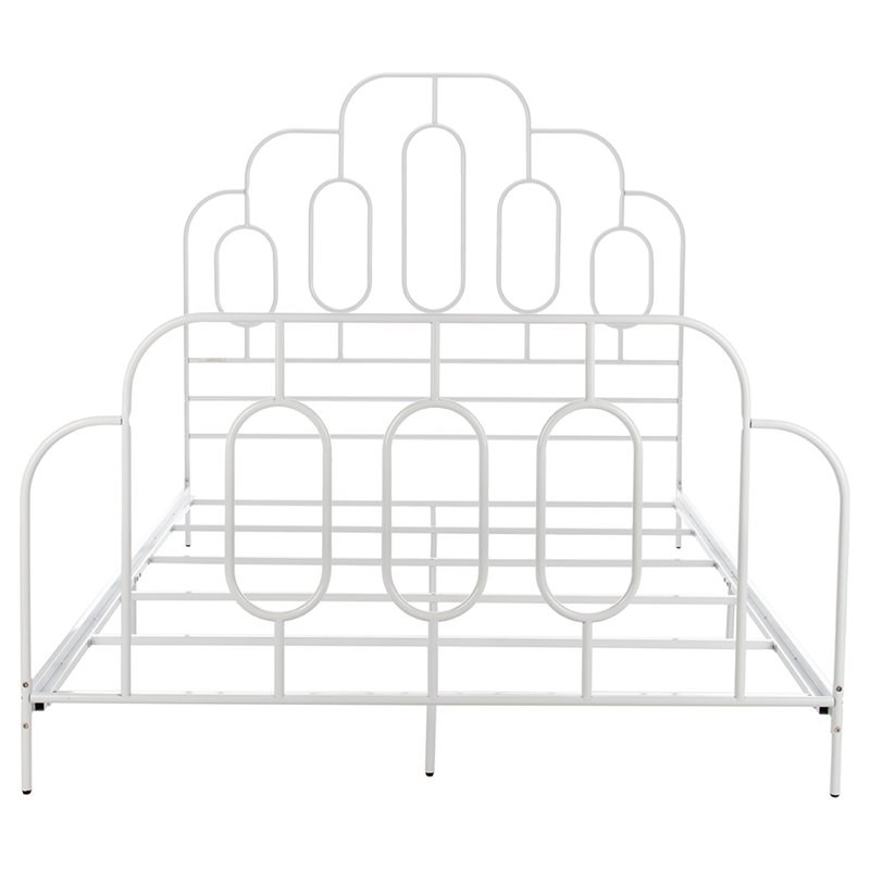 Safavieh Paloma Full Metal Bed in White