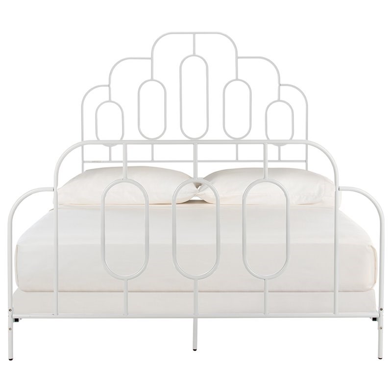 Safavieh Paloma Full Metal Bed in White