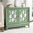 Safavieh Shannon Mirrored Accent Chest in Turquoise