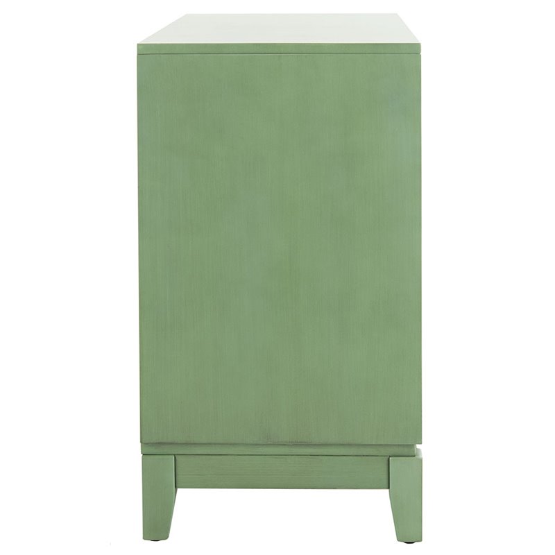 Safavieh Shannon Mirrored Accent Chest in Turquoise