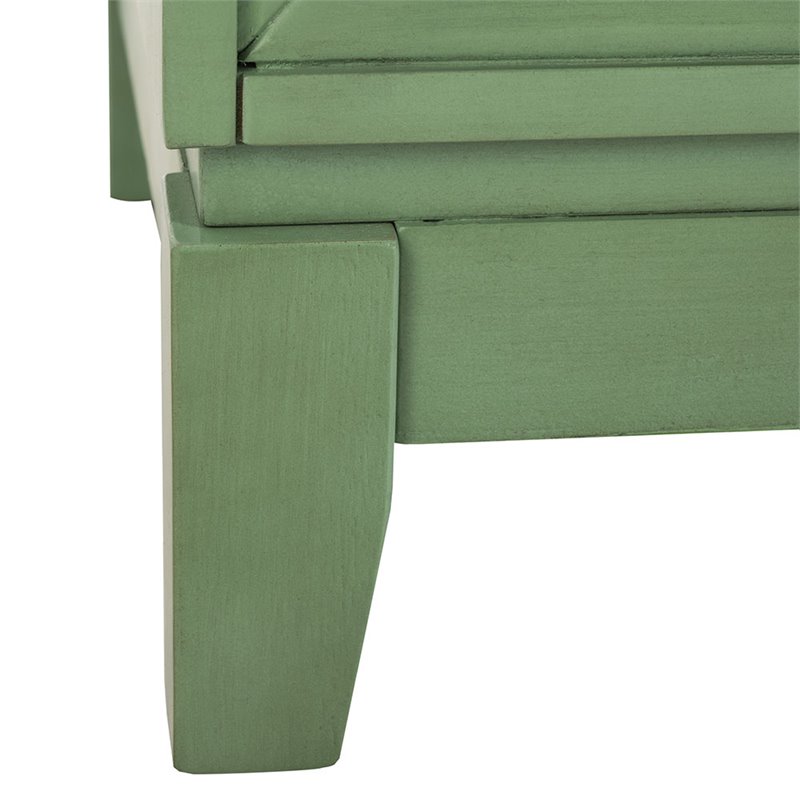 Safavieh Shannon Mirrored Accent Chest in Turquoise