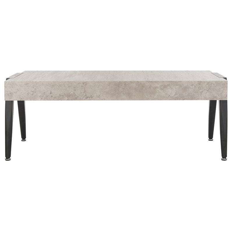 Safavieh Cameron Coffee Table in Light Gray and Black
