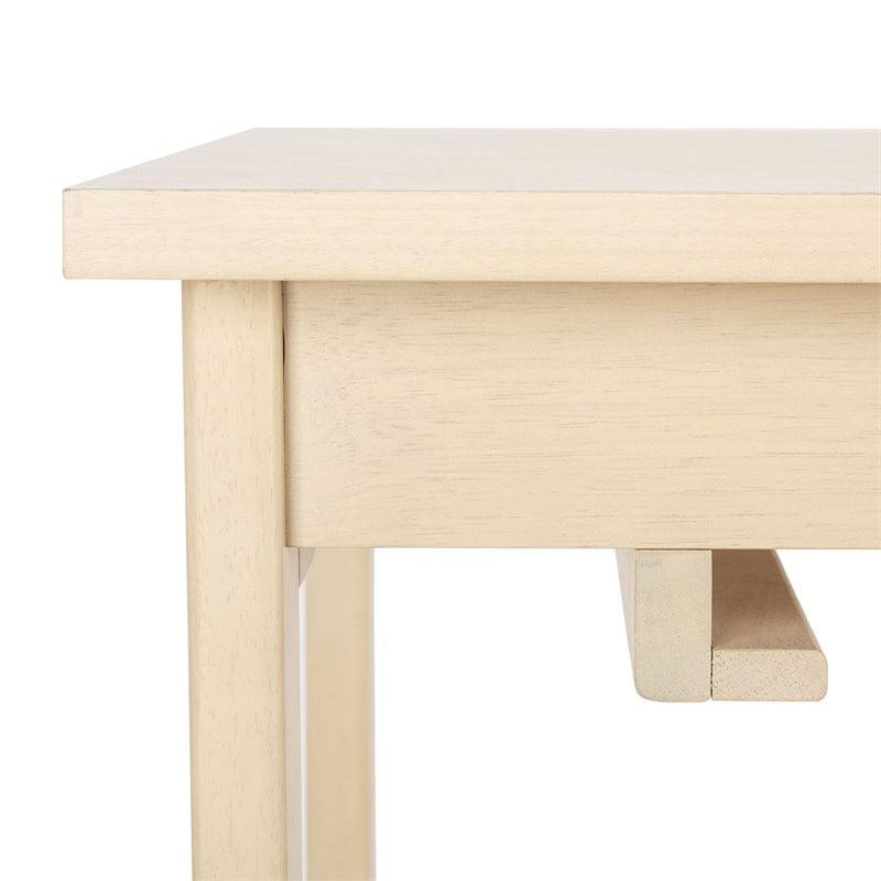 Safavieh Colbie 3 Piece Counter Height Dining Set in White Oak