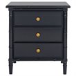 Safavieh Mina 3 Drawer Nightstand in Navy