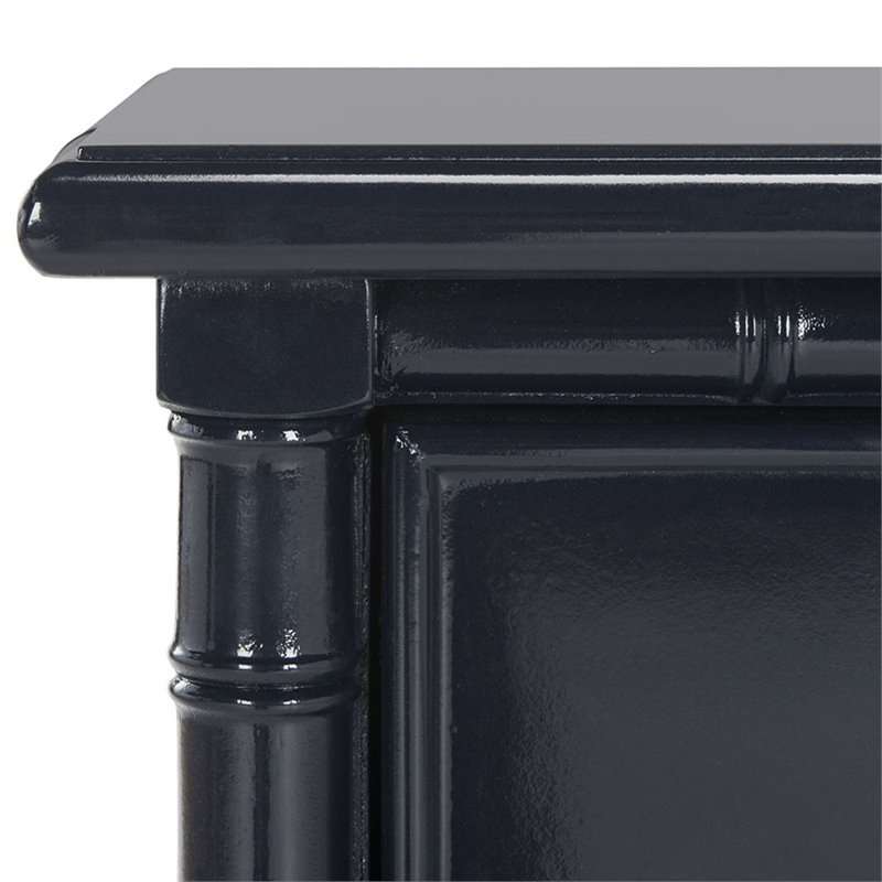Safavieh Mina 3 Drawer Nightstand in Navy