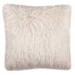 Safavieh Shag Throw Pillow in Metallic Snow