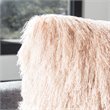 Safavieh Shag Throw Pillow in Blush