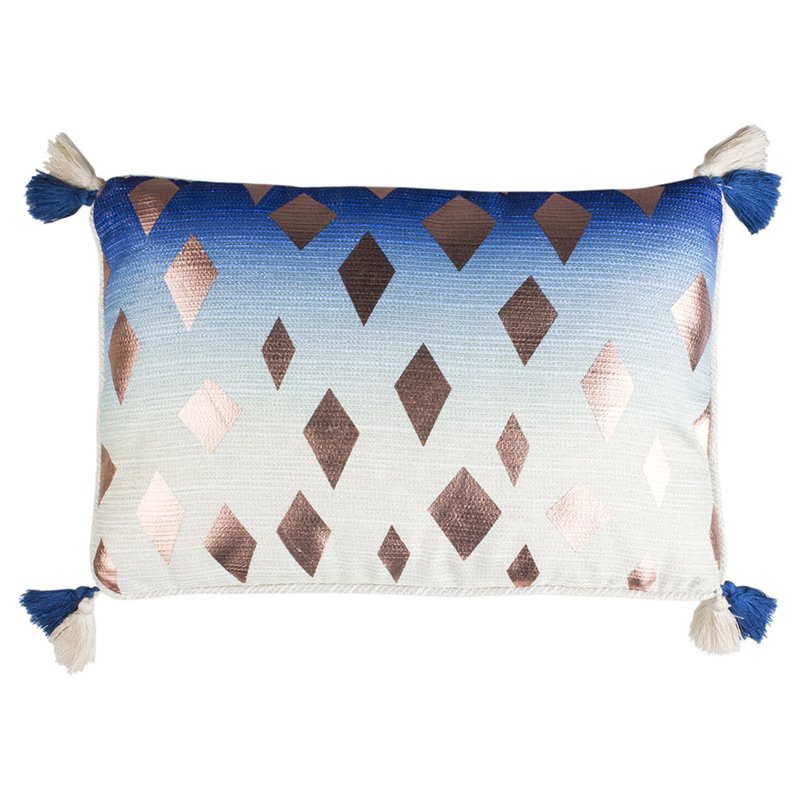 Safavieh Safavieh Roma Throw Pillow in Oblong Pillow Modern Bohemian in Blue