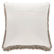 Safavieh Soleil Shag Throw Pillow in Champagne and White