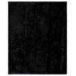 Safavieh Faux Mink Fur Throw Blanket in Onyx