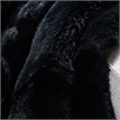 Safavieh Faux Mink Fur Throw Blanket in Onyx