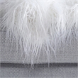 Safavieh Faux Cuddle Fur Throw Blanket in Snow White