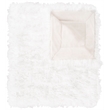 Safavieh Faux Cuddle Fur Throw Blanket in Snow White