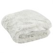 Safavieh Faux Chinchilla Fur Throw Blanket in Snow White