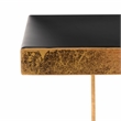 Safavieh Amarylis Greek Key Side Iron Table in Black / Gold