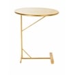 Safavieh Sionne Round Iron C Table in Yellow / Gold