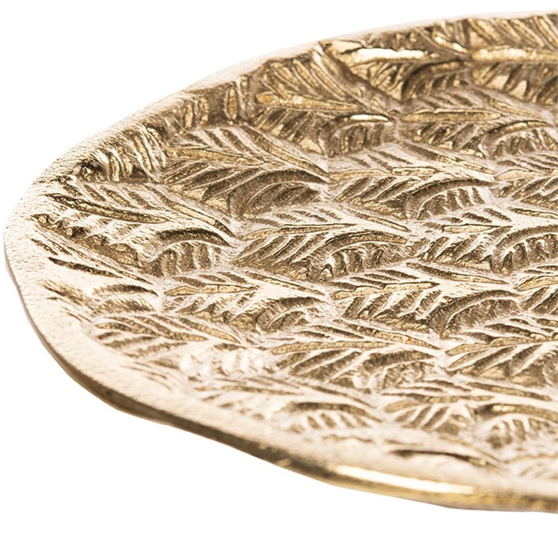 Safavieh Luana Pinapple Top Aluminum and Iron Accent Table in Gold