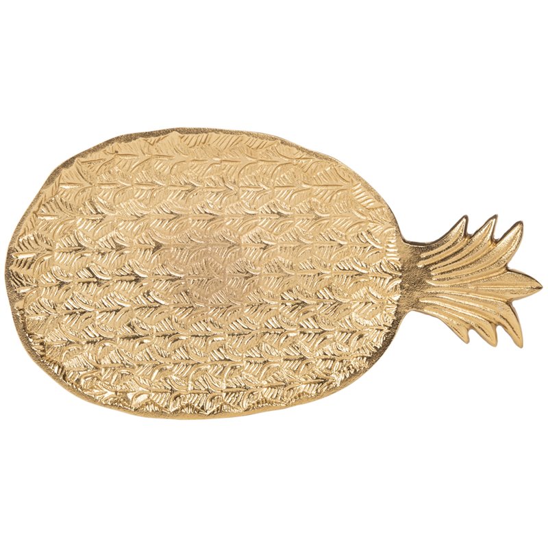 Safavieh Luana Pinapple Top Aluminum and Iron Accent Table in Gold