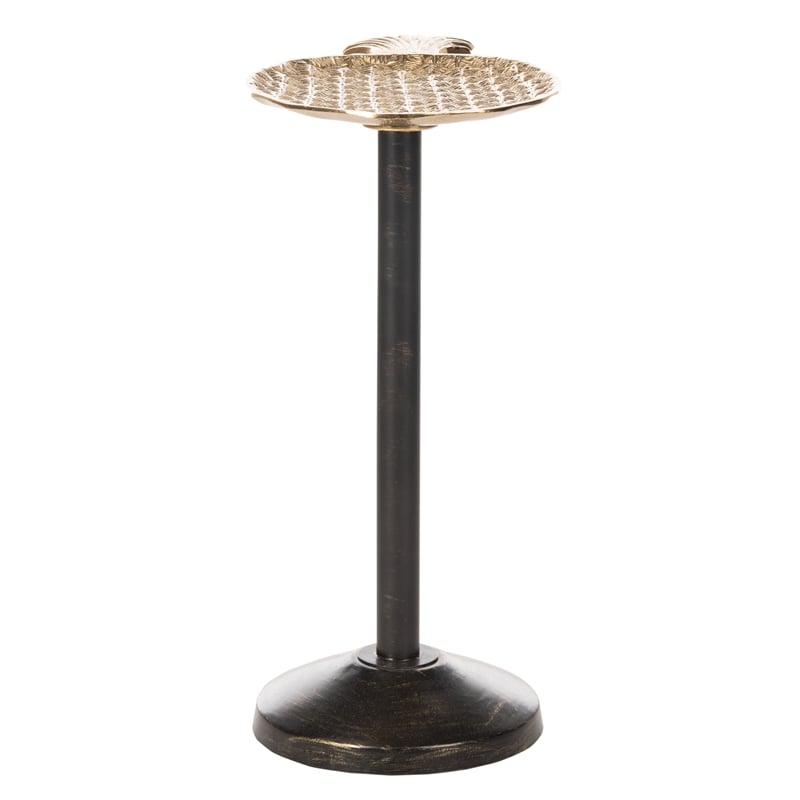 Safavieh Luana Pinapple Top Aluminum and Iron Accent Table in Gold