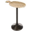 Safavieh Luana Pinapple Top Aluminum and Iron Accent Table in Gold