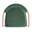 Safavieh Camille Velvet and Iron Side Chair in Green / Gold (Set of 2)