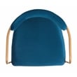 Safavieh Camille Velvet and Iron Side Chair in Navy / Gold (Set of 2)