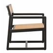 Safavieh Lula Cane Elmwood Accent Chair in Black / Natural