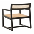 Safavieh Lula Cane Elmwood Accent Chair in Black / Natural