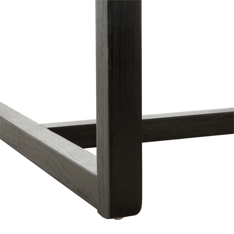 Safavieh Lula Cane Elmwood Accent Chair in Black / Natural