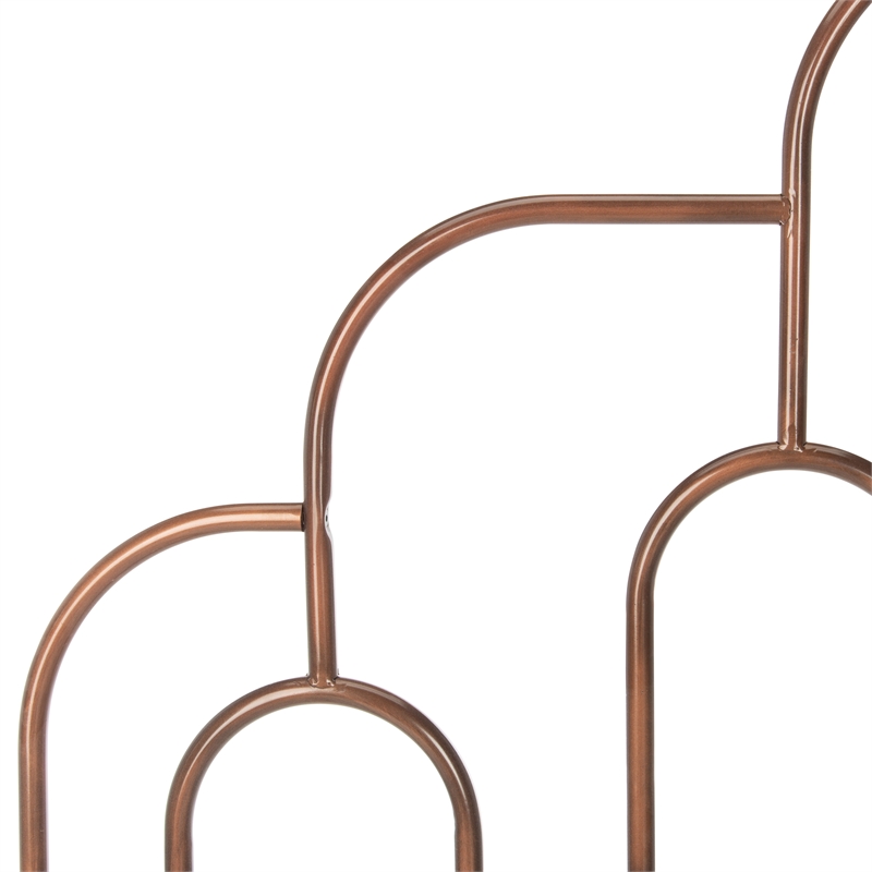 Safavieh Paloma Metal Retro Queen Bed in Bronze