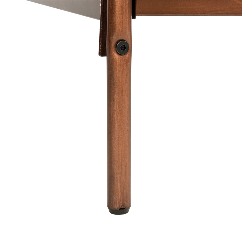 Safavieh Paloma Metal Retro Queen Bed in Bronze