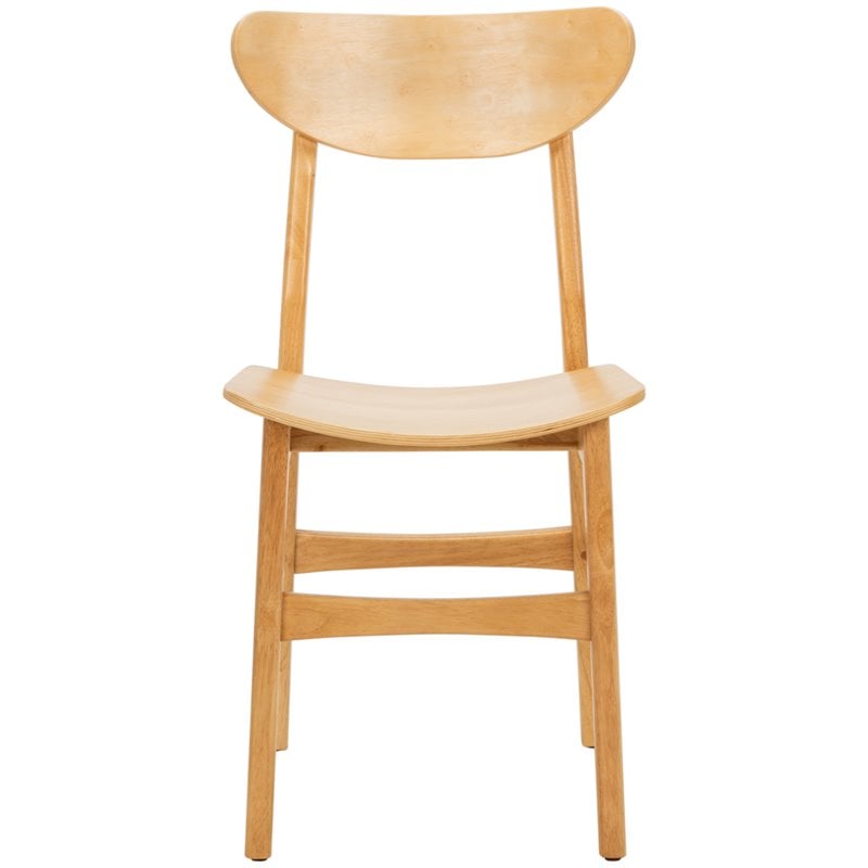Safavieh Lucca Retro Wood Dining Chair in Natural