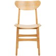 Safavieh Lucca Retro Wood Dining Chair in Natural