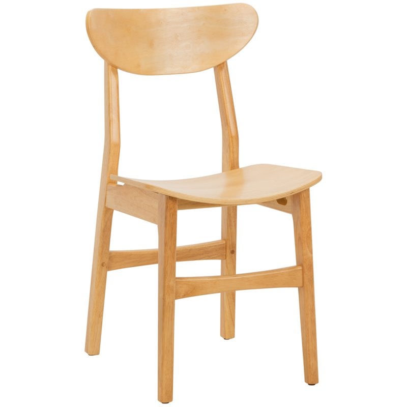 Safavieh Lucca Retro Wood Dining Chair in Natural