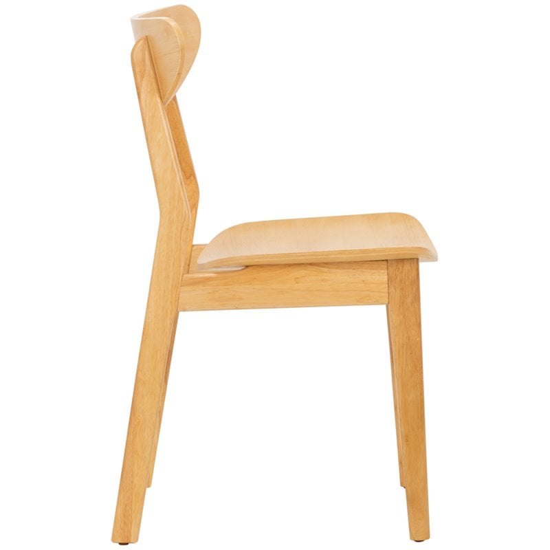 Safavieh Lucca Retro Wood Dining Chair in Natural