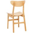 Safavieh Lucca Retro Wood Dining Chair in Natural