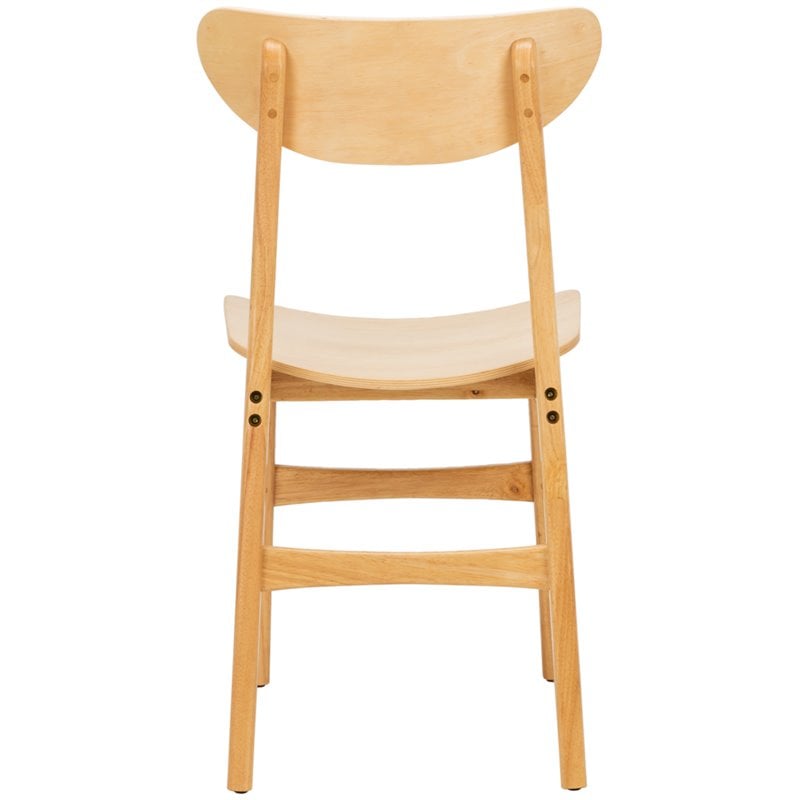 Safavieh Lucca Retro Wood Dining Chair in Natural