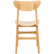 Safavieh Lucca Retro Wood Dining Chair in Natural