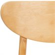 Safavieh Lucca Retro Wood Dining Chair in Natural