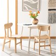 Safavieh Lucca Retro Wood Dining Chair in Natural