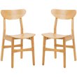 Safavieh Lucca Retro Wood Dining Chair in Natural