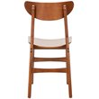 Safavieh Lucca Retro Wood Dining Chair in Walnut