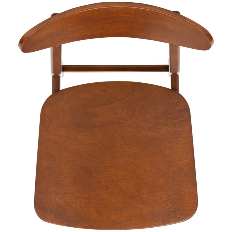Safavieh Lucca Retro Wood Dining Chair in Walnut