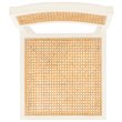 Safavieh Bernice Cane Elm Wood Dining Chair in White / Natural