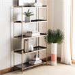 Safavieh Justine 5 Tier Iron Etagere in Black / Brass