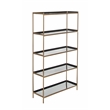 Safavieh Justine 5 Tier Iron Etagere in Black / Brass