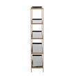Safavieh Justine 5 Tier Iron Etagere in Black / Brass