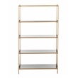 Safavieh Justine 5 Tier Iron Etagere in Black / Brass